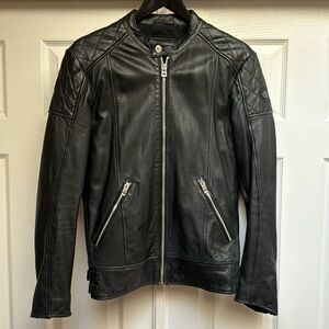Men's Black Leather Jacket